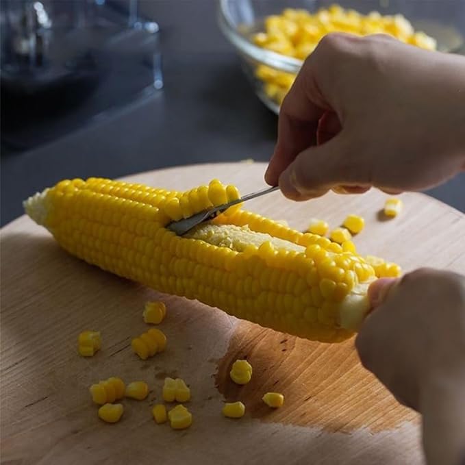 Petunny 3Pcs Corn Peeler Stainless Steel Corn Cob Stripper Tool Corn On The Cob Remover Corn Planer for Home Kitchens Restaurant Chefs