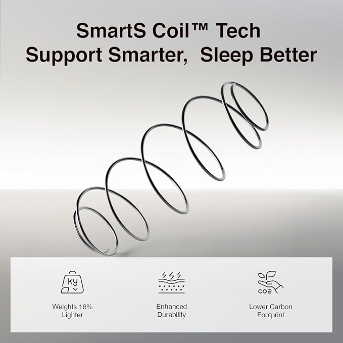 Novilla Twin XL Mattress, 8 Inch TXL Size Mattresses in a Box with Smarts™ Coil for Pressure Relief, Medium Plush Foam and Spring Hybrid Colchones with CertiPUR-US Certified for Kids