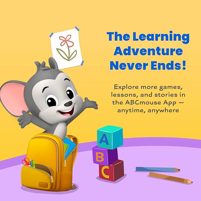 ABCmouse School Readiness Bundle – 4 Interactive Workbooks for Kids Ages 3+, Alphabet, Writing, Math & Scissor Skills, Perfect for Kindergarten Preparation, Includes Markers for Fun Learning