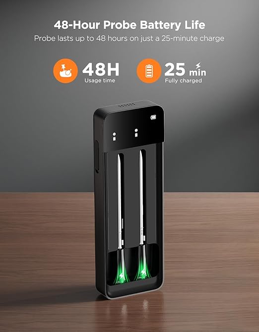 GoveeLife Smart Wireless Meat Thermometer Digital 2 Probes with App Alarm