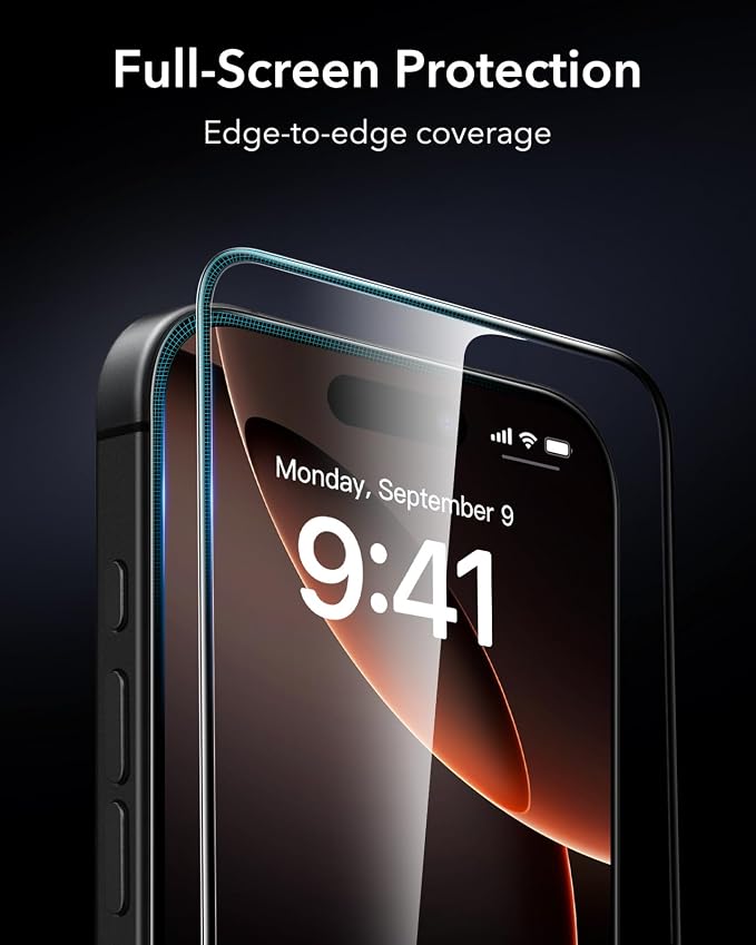 ESR 3 Pack for iPhone 14 Plus/13 Pro Max Screen Protector Armorite | 7X Impact Absorption 9H+ Tempered Glass Easy One-Pull Installation Full-Coverage Protection UltraFit Tray Bubble-Free