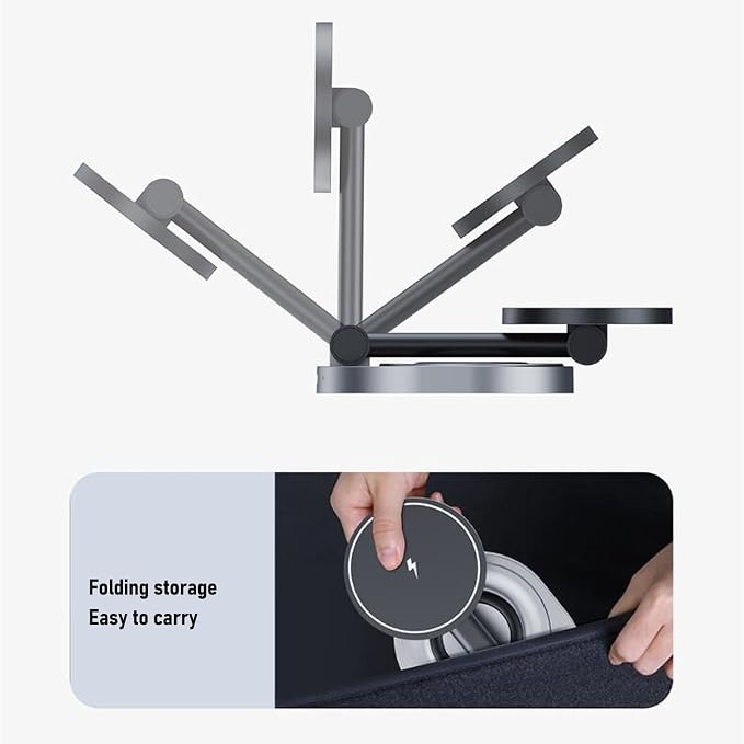 banapoy 2026 3 in 1 Charging Station for 16 15 14 13 12 Series 360 Degree Rotating Magnetic Fast Charging Wireless Charger Stand Station with Indicator Light