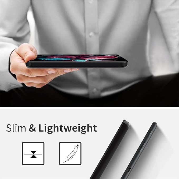 Case for 7 All-New Kindle Paperwhite (12th Generation 2024) and Kindle Colorsoft Signature Edition CoverSlim PU Leather Smart Cases with Auto Wake/Sleep-Black Cat Night Sky