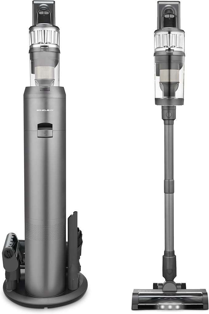 Soniclean STV-3 Cordless Vacuum Cleaner with Auto-Empty Base Station - H13 HEPA Filtration