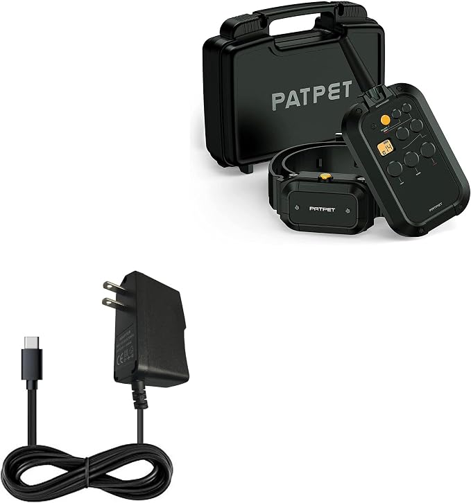 BoxWave Charger Compatible with PATPET 920 Dog Training Collar - Wall Charger Direct (15W) Rapid Charge Your Device with Built-in 3ft Cable