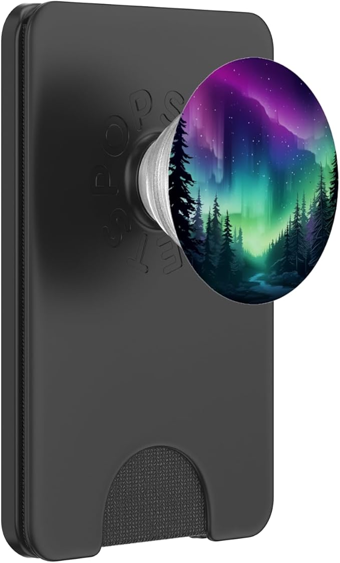 Aurora Borealis Dark Sky Nature Light Display PopSockets Adhesive PopGrip