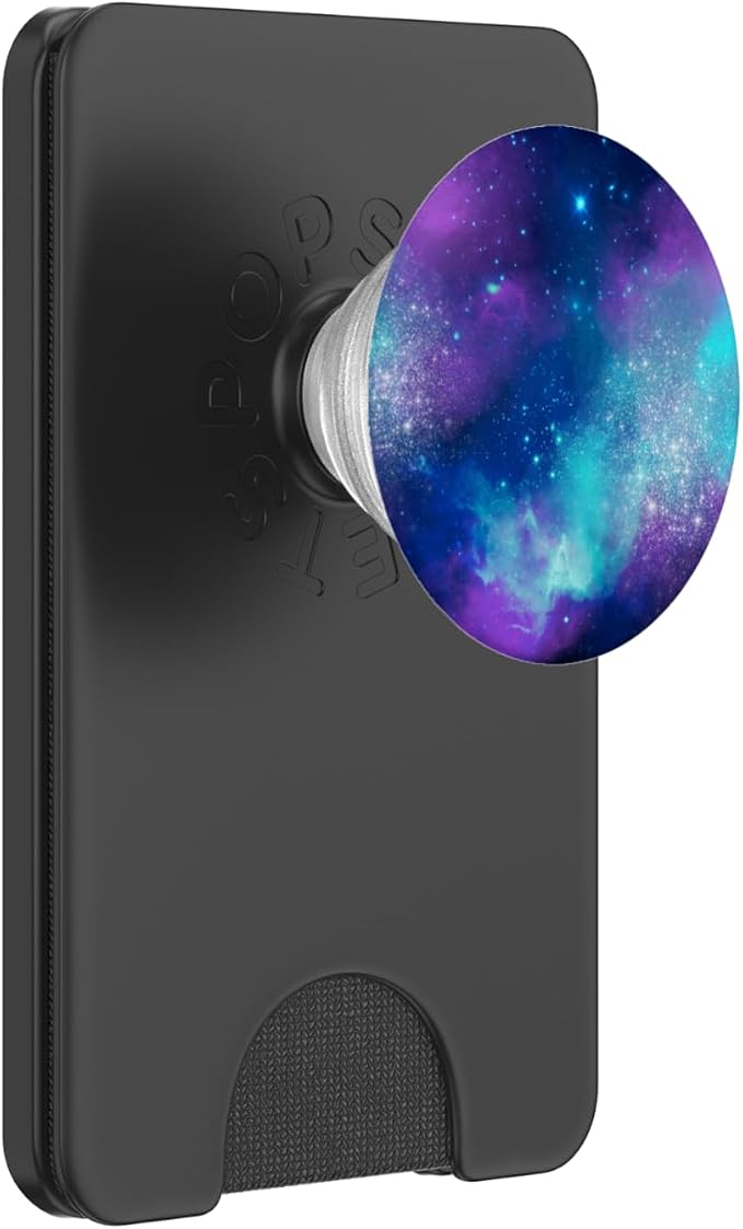 Space Nebula Galaxy Blue Purple PopSockets PopGrip: Swappable Grip for Phones &amp Tablets PopSockets Adhesive PopGrip