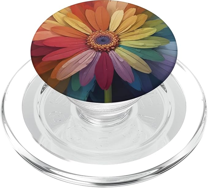 Colorful Daisy Flower Aesthetic Floral Lover PopSockets PopGrip for MagSafe