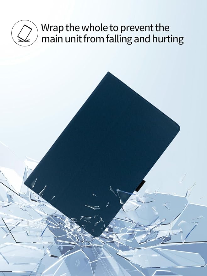 Case for CUPEISI CP31M Tablet 10 inch Android 15 TabletsUYRUREL Leather Slim Folding Stand Cover with Hand Strap Magnet for Men Women Full ProtectionBlack.