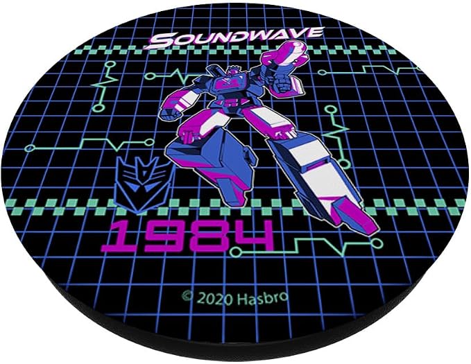 Transformers Soundwave 1984 Grid PopSockets Adhesive PopGrip