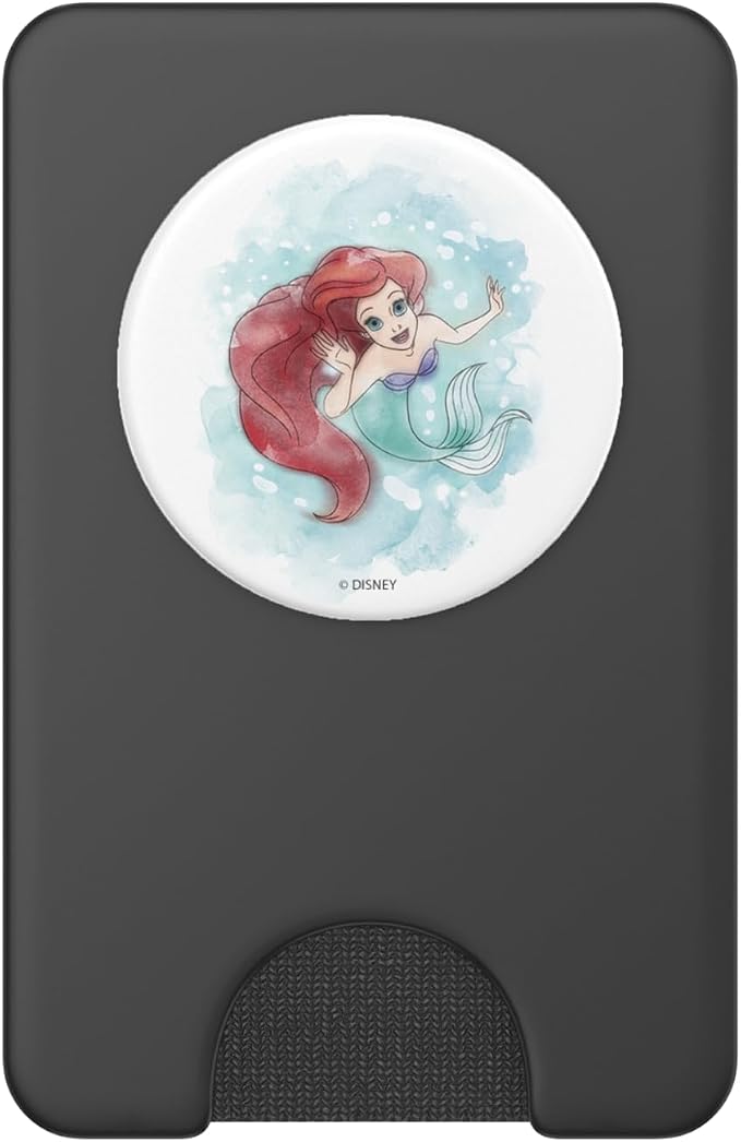 Disney Little Mermaid Ariel Watercolor Twerl PopSockets PopGrip: Swappable Grip for Phones &amp Tablets