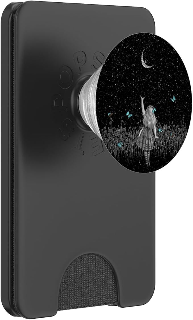 Wonderland Smiling Starry Night - Alice In Wonderland PopSockets Adhesive PopGrip