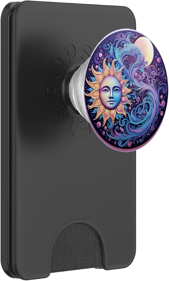 Sun and Moon Lover Astronomy Astrology Stargazer PopSockets PopGrip for MagSafe