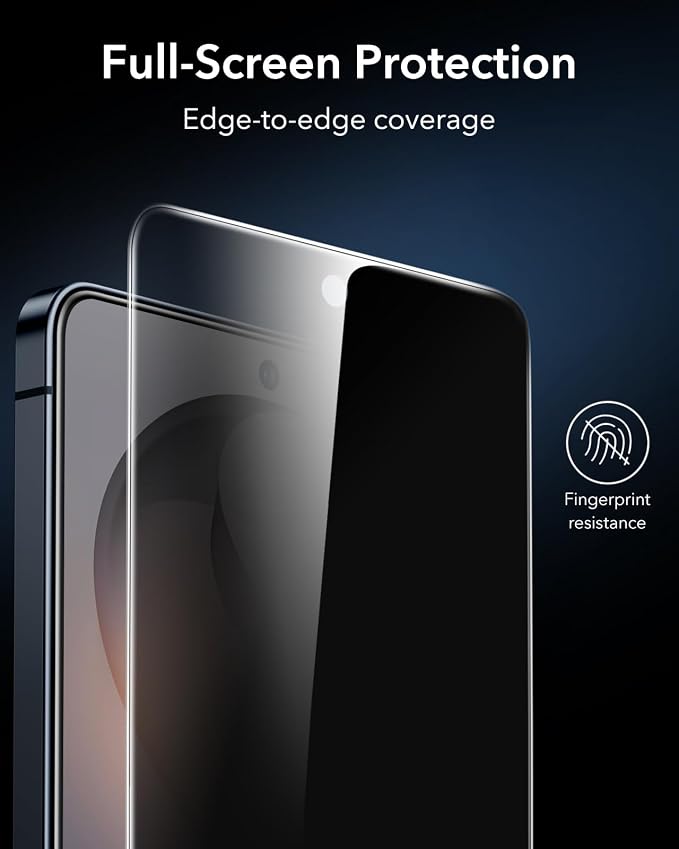 ESR 3 Pack for Samsung Galaxy S25 Ultra Privacy Screen Protector Armorite | 6X Impact Absorption 9H+ Tempered Glass Anti-Spy Easy One-Pull Installation UltraFit Tray Full-Coverage Protection