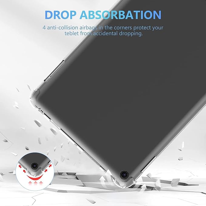 Clear Case for All-New Amazon Kindle Fire Max 11 Tablet (13th Generation 2023 Release) 11 Slim Lightweight Shell Transparent Soft TPU Back Shockproof Crystal Reinforced Corner Cover Clear