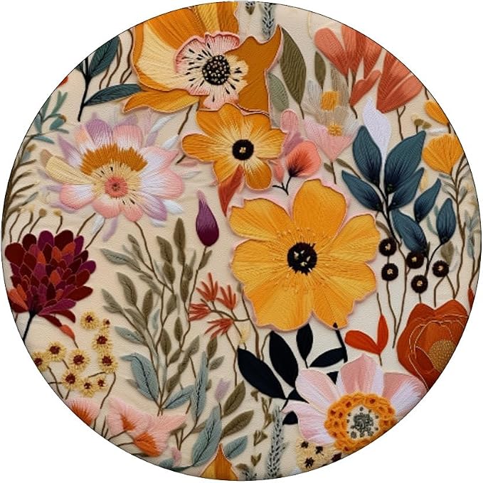 Colorful Wildflower Florals Flower PopSockets Adhesive PopGrip