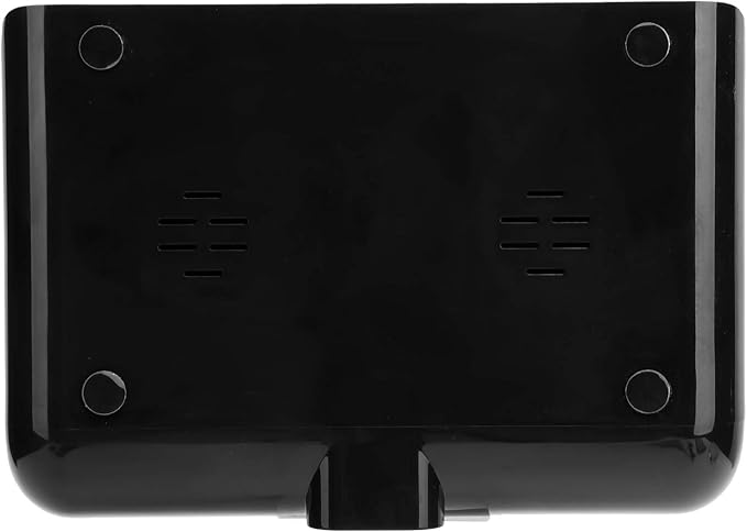Wireless Charging Station MultiFunctional Charger Stand with Alarm Clock Calendar Phone Wireless Automatic Matching Charger for Bedrooms (Black)