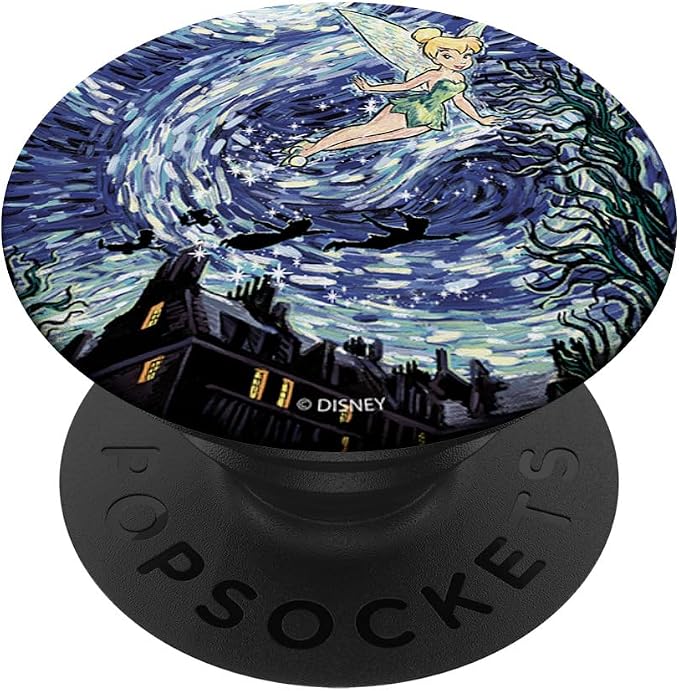 Disney Peter Pan Tinkerbell Starry Night Flight PopSockets Adhesive PopGrip
