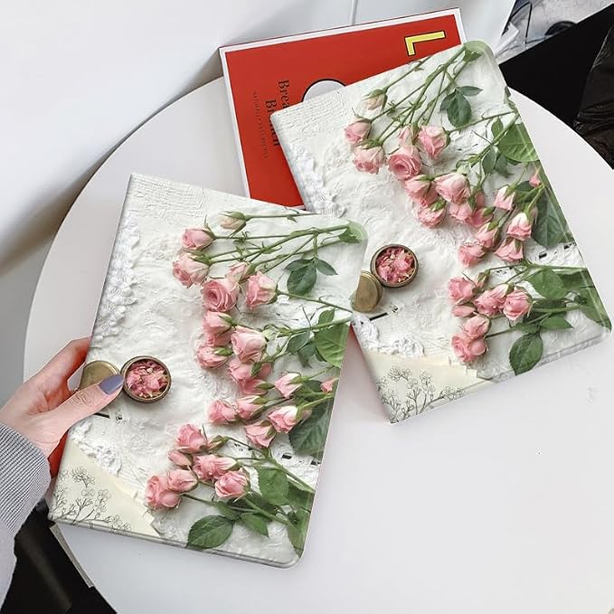 Flower Case for Xiaomi Redmi Pad 2 11 Case Flower Pattern Cute Floral Illustrated Printed Cover with Pencil HolderColor 5