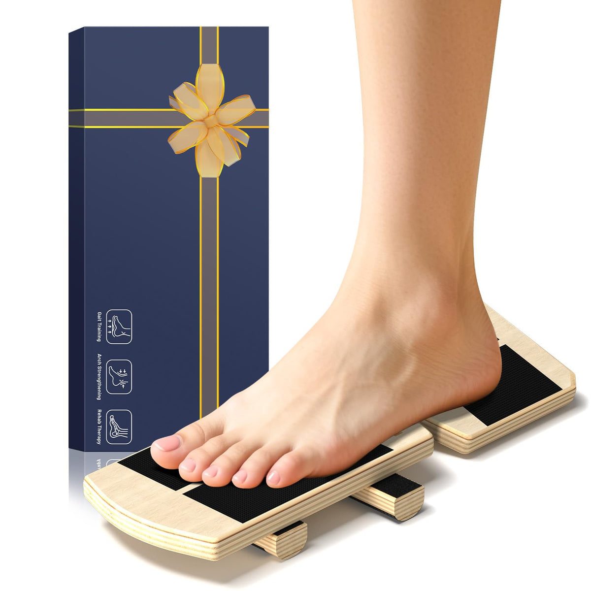 YDMADE Ankle Balance Board - Non-Slip Balance Board for Physical Therapy, Fast Injury Recovery & Core Strength - 300lbs Capacity - Ideal for Athletes, Seniors & Home Use