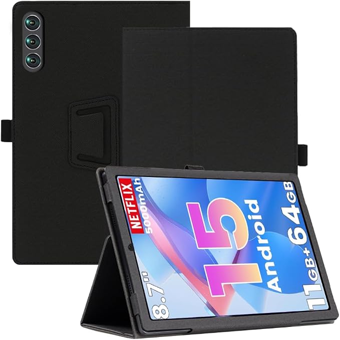 Case for Headwolf HPad6 12 Inch Tablet Premium PU Leather Folio Folding Stand Protective Tablet Cover with Hand Strap Magnet for Headwolf HPad6 12 Inch Tablet
