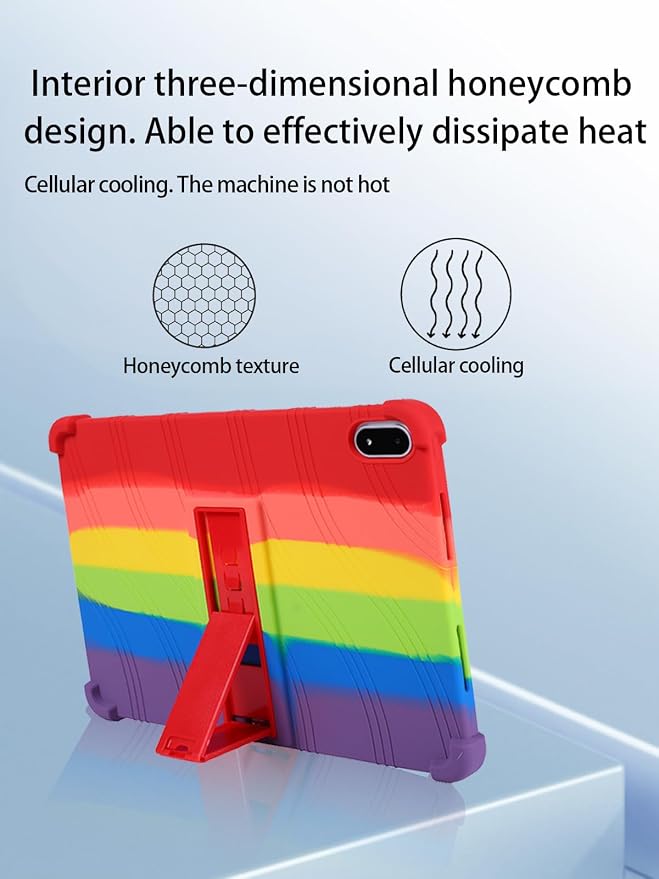 for OnePlus Pad 3 Android 15 Tablet13.2 inch Tablets CaseSoft Silicone Adjustable Stand Cover Lightweight Kids FriendlyBlack.