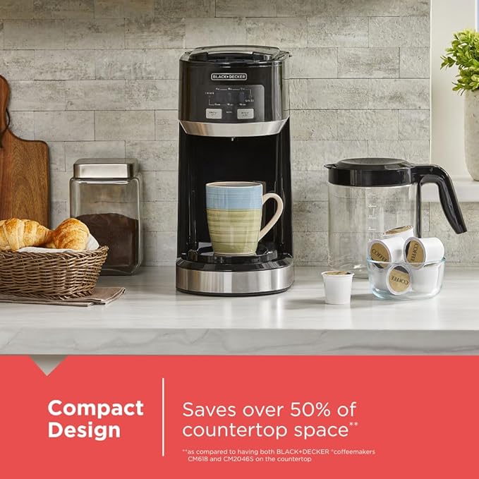 BLACK+DECKER Single-Serve & Carafe Coffee Maker