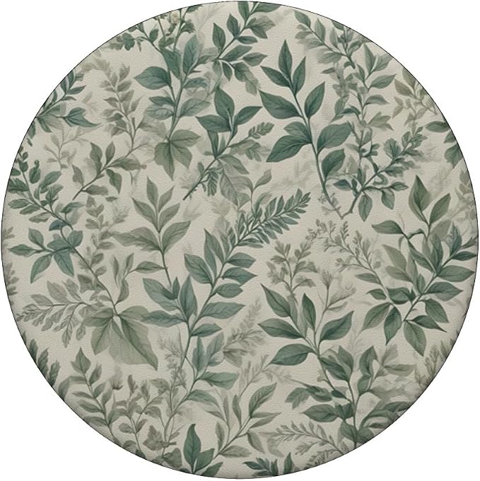 Sage Garden Green Floral Leaves PopSockets PopGrip for MagSafe