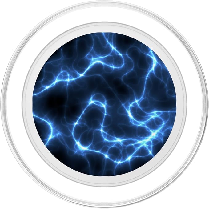 Blue lightning abstract pattern phone grip for scientists PopSockets Adhesive PopGrip