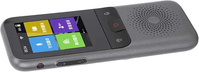 Portable Voice Translator Device Grey 1500mAh - Supports 136 Languages Online & 15 Offline, Accurate Real - Time Translation for Travel & Business Communication