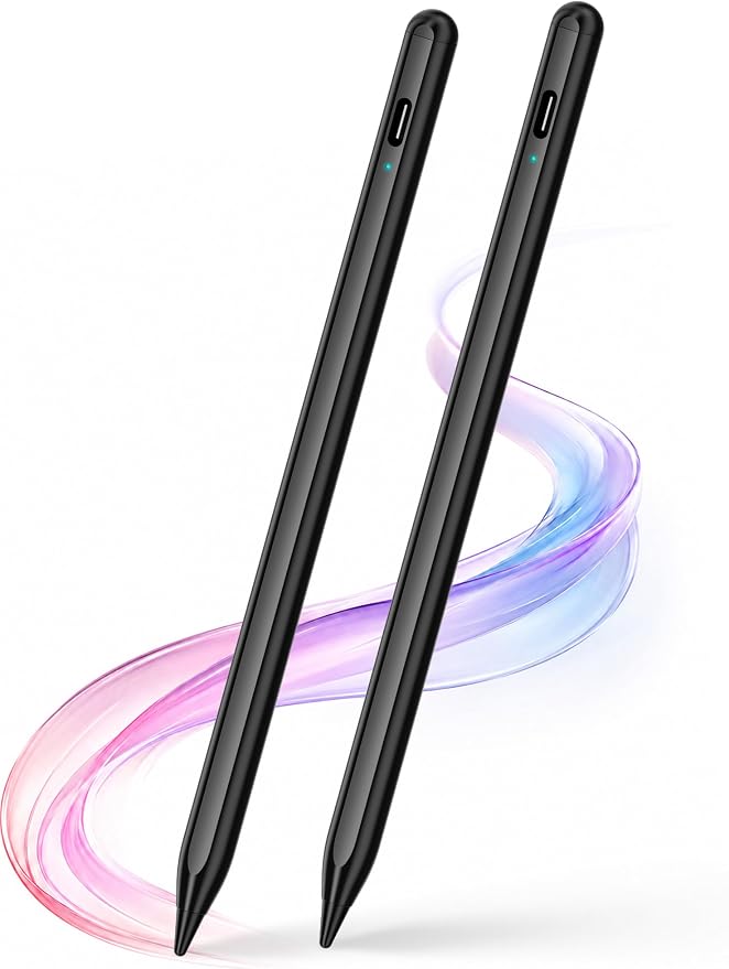 Stylus Pen 2P for Touchscreen Compatible for Phones/Tablet Black