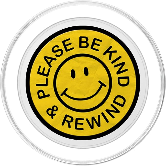 Be Kind Rewind Apparel Retro Nostalgia Sticker 80s 90s PopSockets Adhesive PopGrip