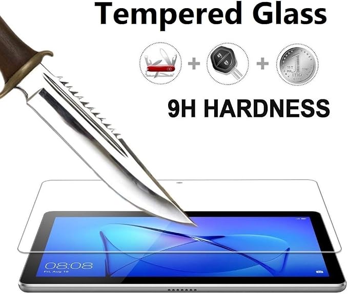 Case and Screen Protector for Onn 7 inch Core Tablet (2026 Model) PU Protective Folio Cover Case and Screen Protector for Onn 7 inch Core Tablet (Blue + Glass)