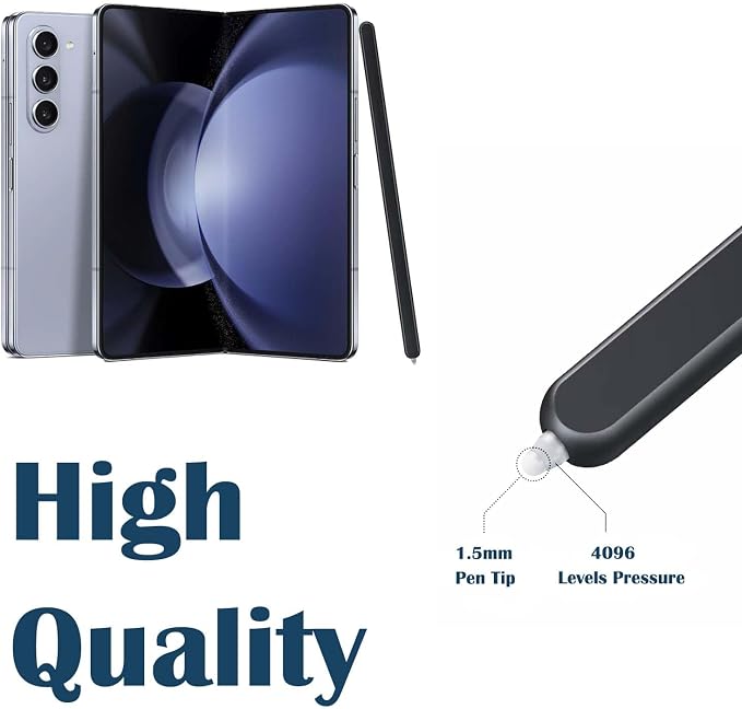 Galaxy Z Fold 5/6 Stylus Pen Fold Edition for Samsung Galaxy Z Fold5 5G Slim S Pen Galaxy S Pen 5/6 Fold Edition Touch Stylus EJ-PF946BBEGWW with Nibs