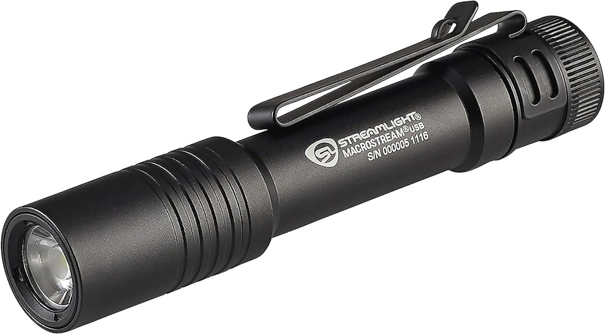 Streamlight 66320 MacroStream 500-Lumen 2,000-Candela Flashlight, Black