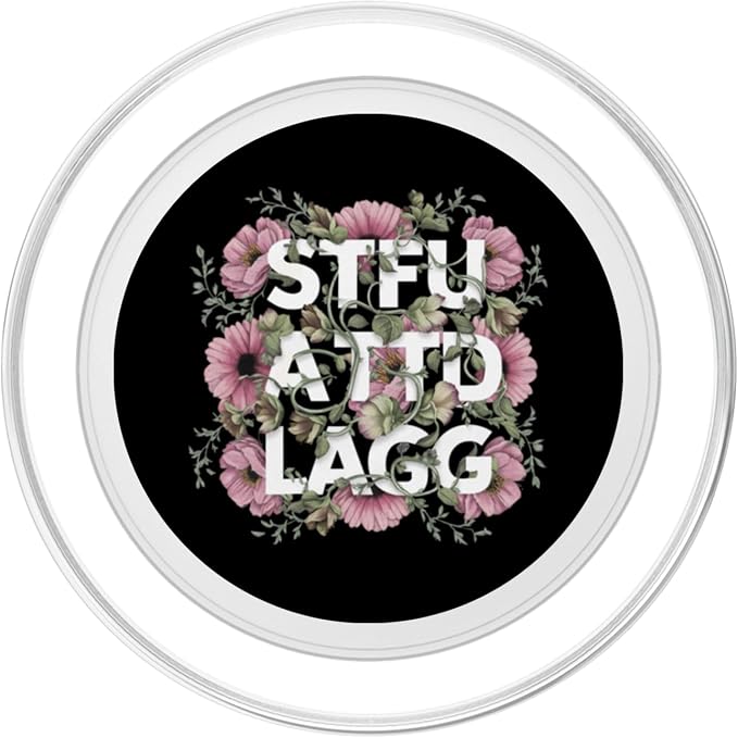 Dark Romance Romantasy Book Lover Shadow Daddy STFUATTDLAGG PopSockets PopGrip for MagSafe