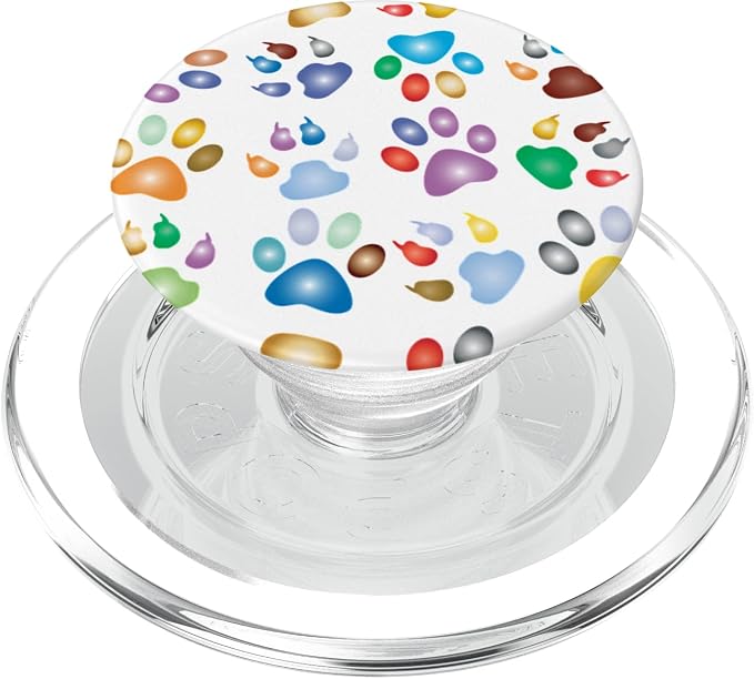 Cell Phone Button Pop Out Holder Cute Dog Paw Prints Design PopSockets PopGrip: Swappable Grip for Phones &amp Tablets PopSockets Adhesive PopGrip