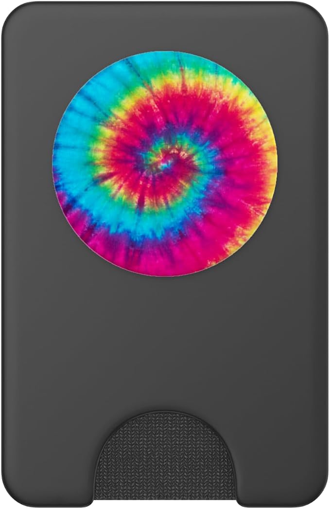 CJ Grips Tie Dye Rainbow Swirl PopSocket Adhesive PopGrip for iPhone 11