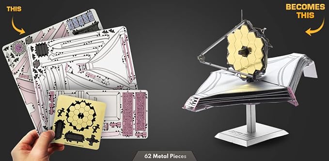 Metal Earth James Webb Space Telescope 3D Metal Model Kit Fascinations