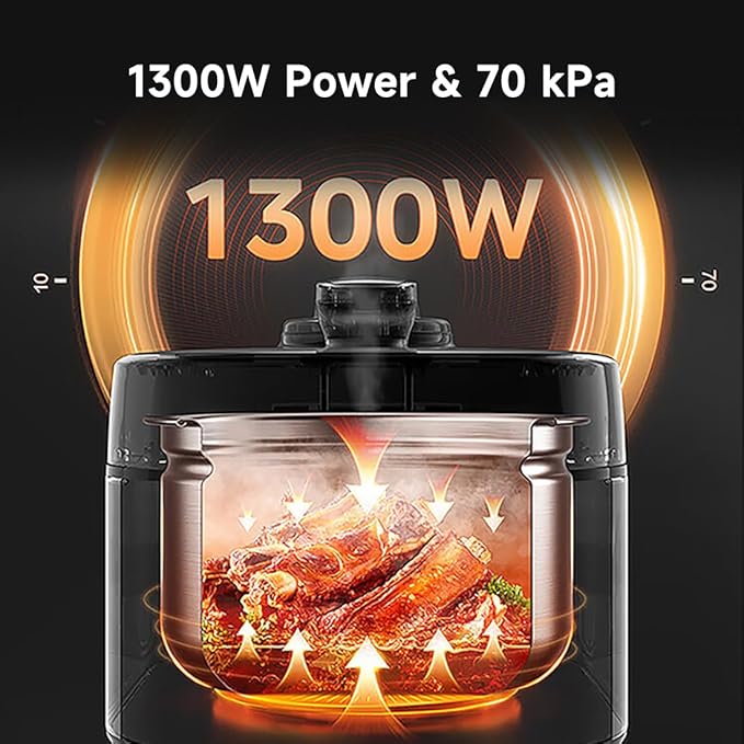 Midea 8-in-1 Electric Pressure Cooker with Dual Pots, Multi-Functional Programmable Slow Cooker, Rice Cooker, Steamer, Sauté Pan and More, 5 Quart