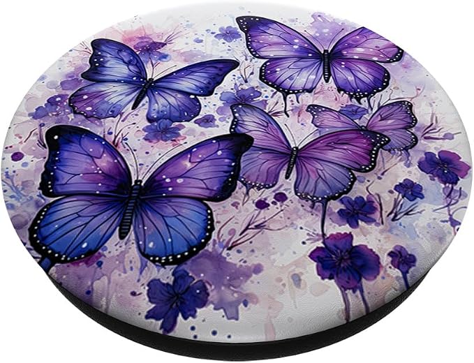 Butterfly Aesthetic Purple Butterflies Nature Blue PopSockets Adhesive PopGrip