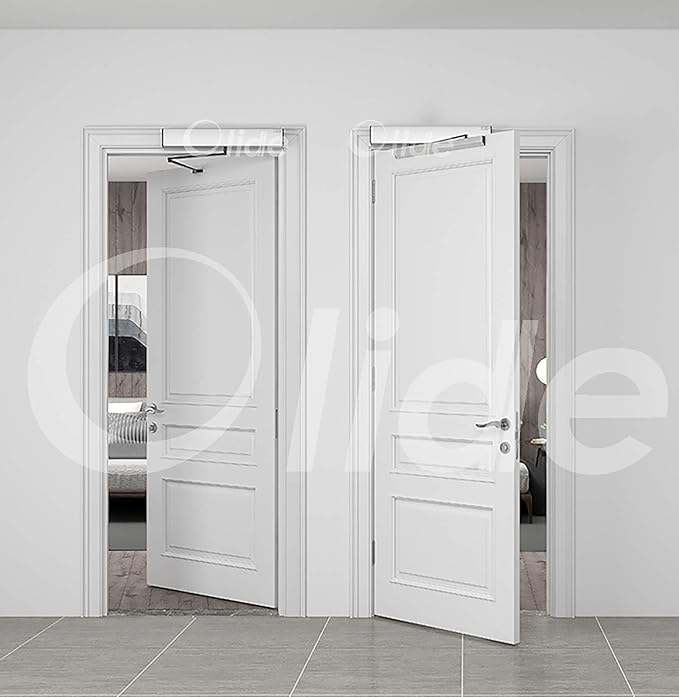 Olideauto Olide-120B Sensor Open Automatic Touchless Swing Door with 2pcs Olide-512 Touchless Wireless Wave to Open Switch
