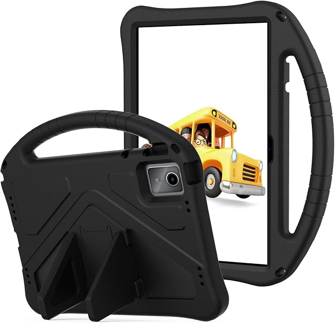 YRH for Moto Pad 2026 Case 11'' Kids EVA Shockproof Tablet Cover with Stand Handle Black