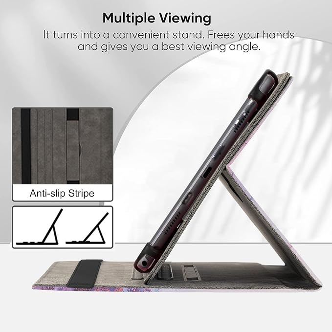 Universal 11 12 Inch Android Tablet Case Slim Fit Standing Cover for 10.9 11 11.5 12 Touchscreen Tablet with Multiple Viewing AnglesBird Tree