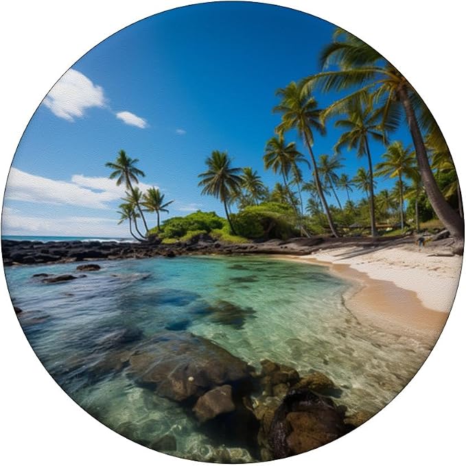 Cute Beach Themed Beach Scene PopSockets PopGrip for MagSafe