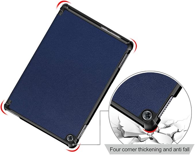 Kepuch Custer Case for Huawei MediaPad M5 Lite 10Ultra-Thin PU-Leather Hard Shell Cover for Huawei MediaPad M5 Lite 10 - Black