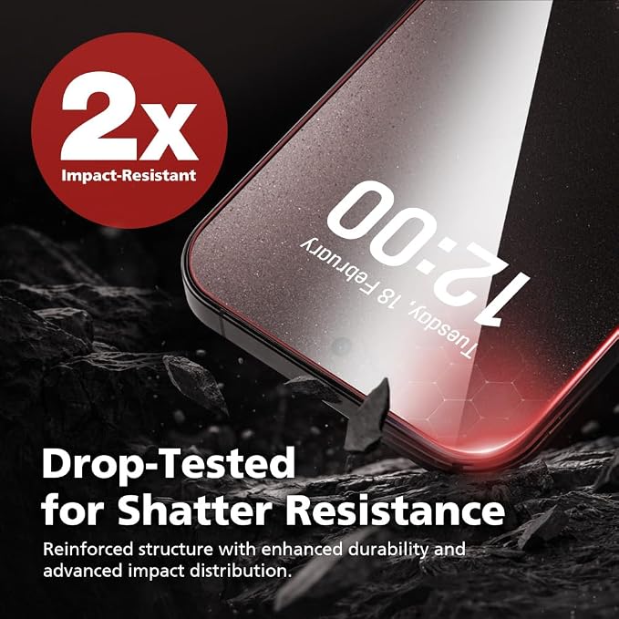 2-Pack Red Light Converter Screen Protector for Samsung Galaxy S23 Quantum Dot Technology Converts Blue Light to Red Light for Better Sleep &amp Eye Comfort 9H Tempered Glass with Easy-Install Fram