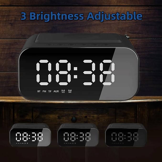 IHAO 3in1 Multifunctional Foldable Wireless Charging Station with LED Ambient Night Light Fast QC3.0 Charger for Phone iWatch Headphone Space-Saving Auto-Shutoff &amp Overcharge Protection-Black