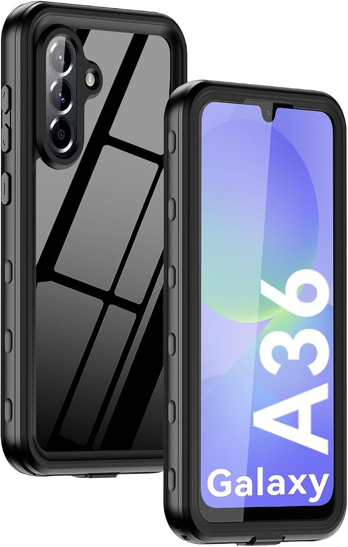 for Samsung Galaxy A16 5G Case IP68 Waterproof Built-in Screen Protector [Full Body Shockproof] Dustproof Underwater Protective Phone Case for Samsung A16 5G (Black)