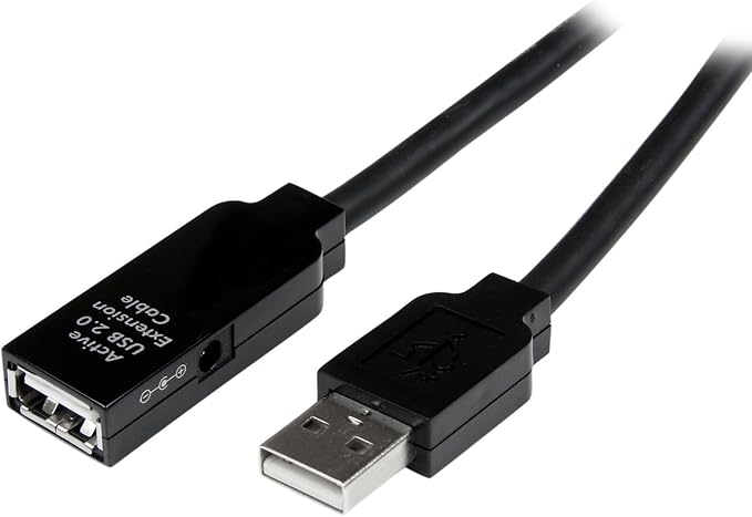 StarTech 3m Active USB 5Gbps Extension Cable USB-A M/F TAA | 3.0 repeater With AC power adapter Fully shielded USB 3.2 Gen1 Type-A USB Powered Blue LED status indicator